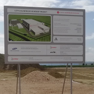 Építkezés információs tábla gyártás