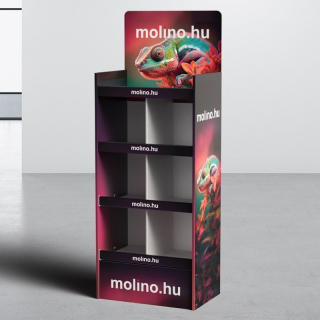 Egyedi papír alapú display