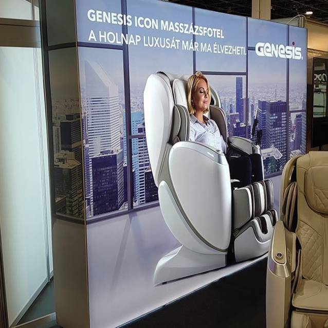 Genesis 4XT világító pop up fal rendezvényen