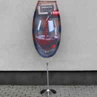Borospohár alakú strandzászló - Glass Flag
