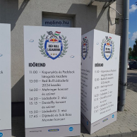 Információs "toblerone" totem tábla 2