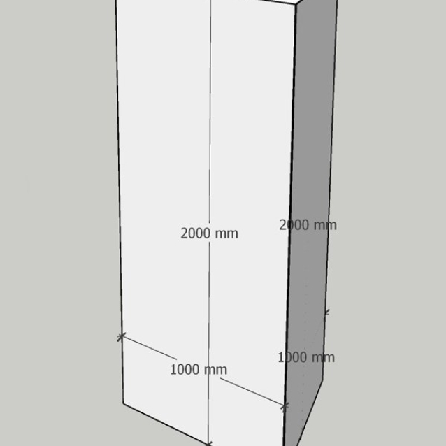 Információs "toblerone" totem tábla 3