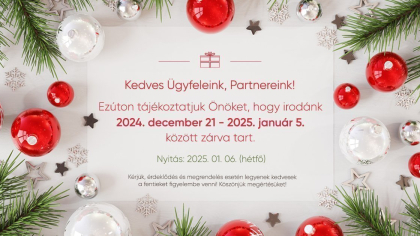 Ünnepi nyitva tartás 2024-ben