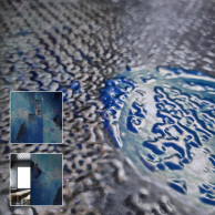 Blue splash