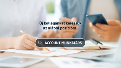 Account új kollégánkat keressük