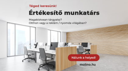 Értékesítő új kollégánkat keressük