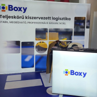 Boxy világító pop up pult és textil doboz