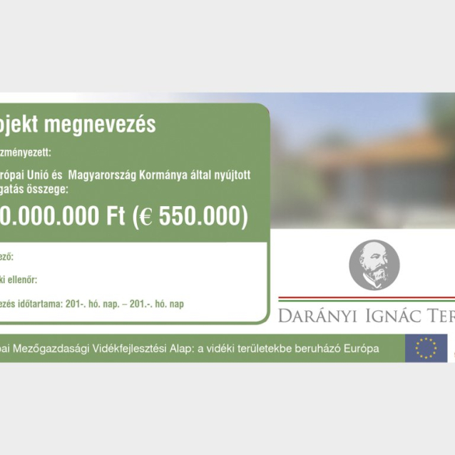 Darányi Ignác Nagy projekttábla (Őstermelő)