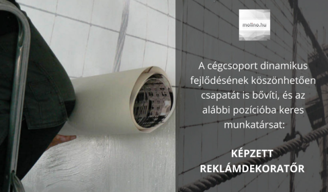 Képzett reklámdekoratőr állás