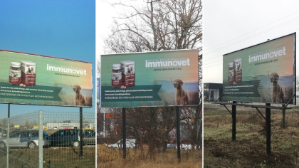 Immunovet óriásplakát kampány