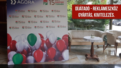 Díjátadó – Reklámeszköz gyártás, kivitelezés