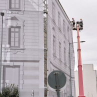 Mesh háló / Építési háló kihelyezése kosaras autóról