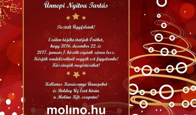 Ünnepi nyitva tartás