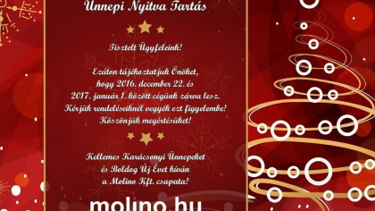 Ünnepi nyitva tartás