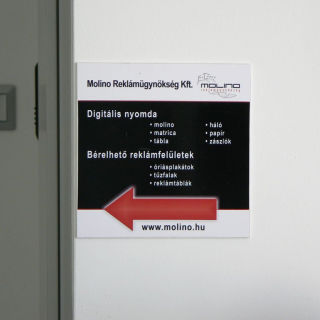 Műanyag piktogram tábla
