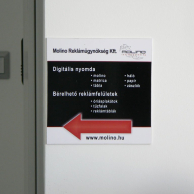 Műanyag piktogram tábla