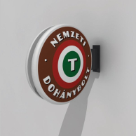 LED Nemzeti Dohánybolt cégér