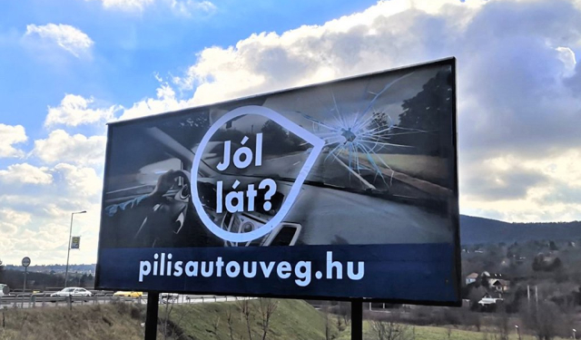Pilis Autóüveg óriásplakát