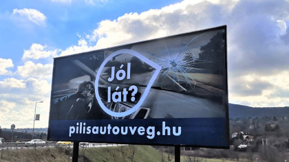 Pilis Autóüveg óriásplakát