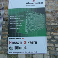 PVC ponyva nyomtatás, kihelyezés