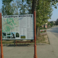 Település információs tábla fém